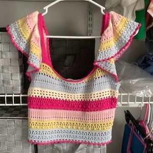 colorful knitted top